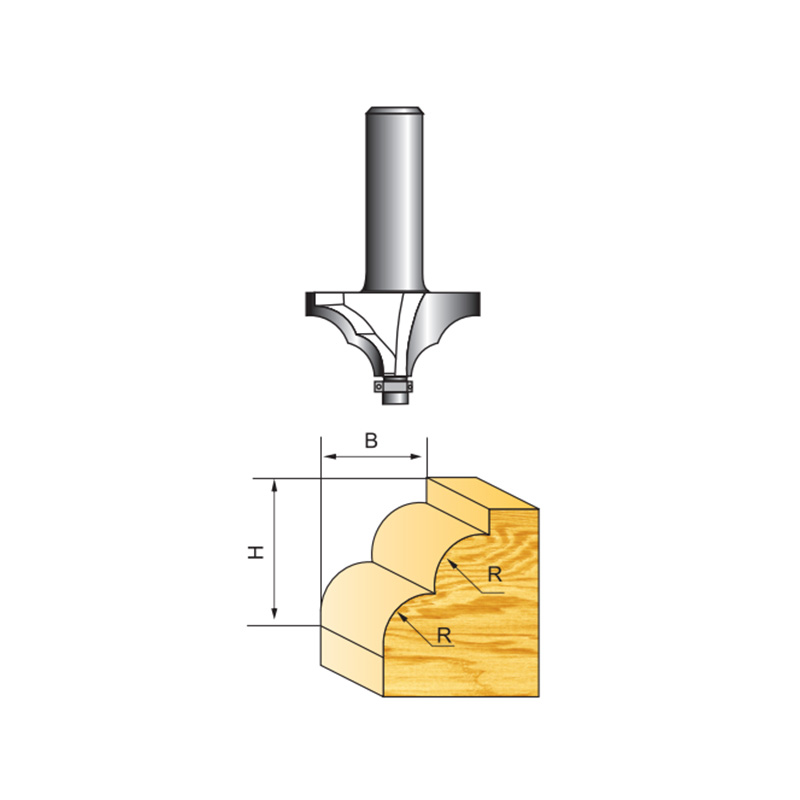 Double R Classical Moulding Router Bit