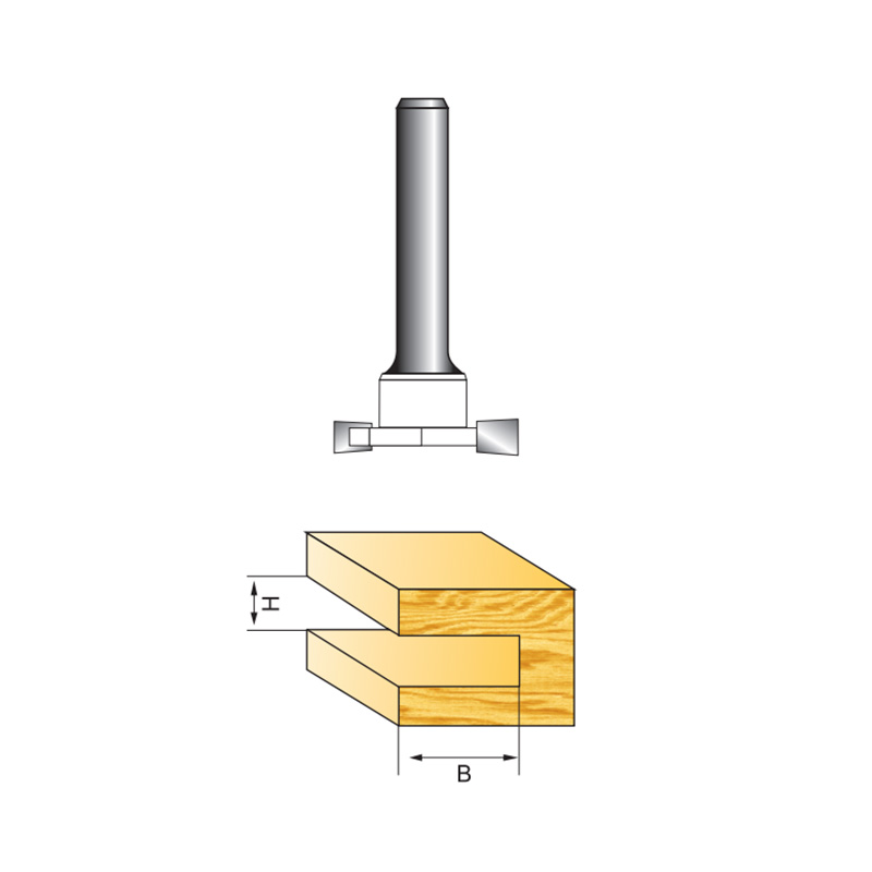 T Type Slotting Cutter Round Bit