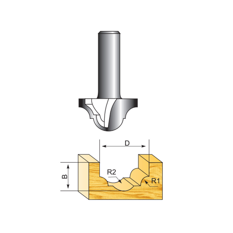 Classical Router Bit Without Beading