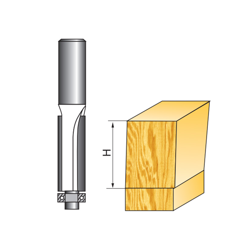 Extended Bearing Flush Trim Router Bit