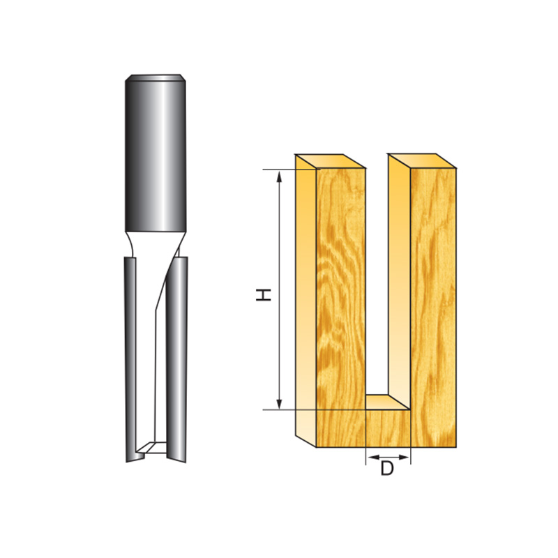 Long Blade Straight Router Bit