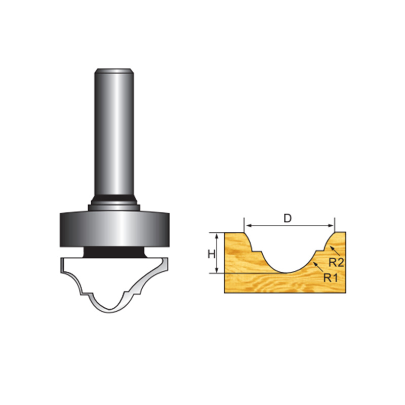 Imitated Double Classical Router Bit